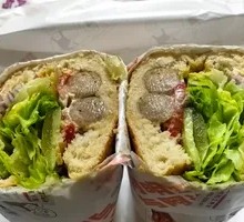 American Black Pepper Sausage Sandwich