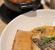 Black Truffle Sauce Braised Mushroom and Rice Cake