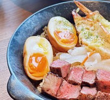 Soul Beef Rice Bowl with Cheese Shrimp