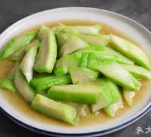 Loofah Stir-fried with Preserved Vegetable