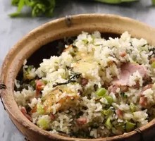 Salted Pork and Vegetable Rice