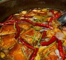 Oil-Poured Large Spanish Mackerel