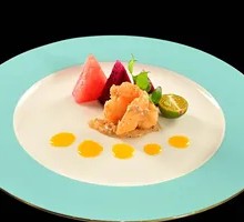 Fresh Fruit Mustard Shrimp Balls
