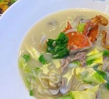 Squid Crab and Yellow Croaker Noodles
