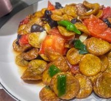 Stir-fried Mung Bean Cakes