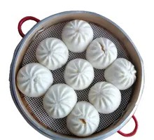 Steamed Pork Buns with Fermented Dough