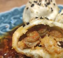 Spicy Crawfish and Pan-Fried Dumpling Platter