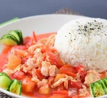 Tomato and Egg Rice Bowl