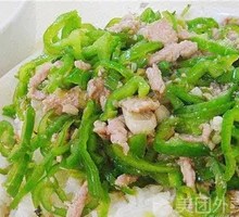 Green Pepper Shredded Pork Rice
