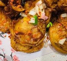 Crispy Eggplant with Meat Filling