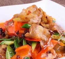 Green Pepper and Pork Belly Rice Bowl