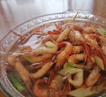 Boiled Shrimp in Salt Water