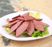 Cold-mixed pig liver