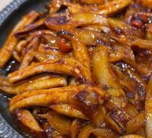 Spicy Squid on Hot Stone