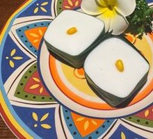Pandan Coconut Sago Cake