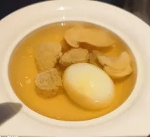 Pigeon Egg, Matsutake Mushroom, and Scallop Stew