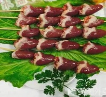 Duck Heart Skewers