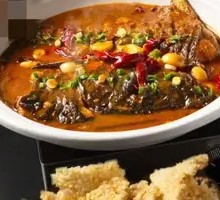 Fish Head with Crispy Rice Crackers