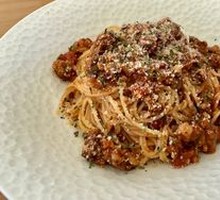 Meat Sauce Angel Hair Pasta