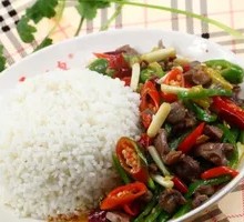 Spicy Chicken Offal Rice Bowl