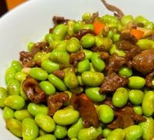 Edamame with Chicken Offal