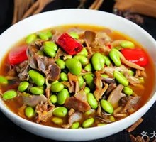 Edamame with Chicken Offal