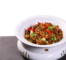 Stewed Chicken with Green Soybeans