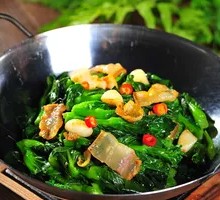 Open-fire Bok Choy