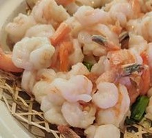 Steamed and Baked Prawn with Tail