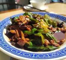 Fried Pork with Green Pepper