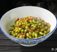 Shepherd's Purse Stir-fried with Green Soybeans