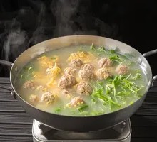 Pork and Cabbage Meatball Soup