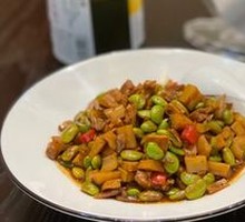 Fried Sauce with Edamame