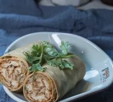 Pork Tenderloin Wrapped in Tofu Skin with Fried Dough Stick