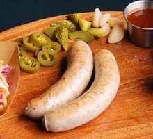 Charcoal-Grilled German-style Pork Sausage