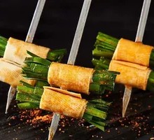 Tofu Skin with Leek