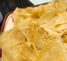 Oil-soaked tofu skin