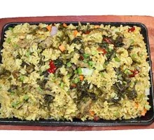 Shredded Pork with Pickled Mustard Greens Fried Rice