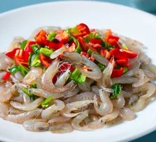 Stir-Fried Fresh White Shrimp