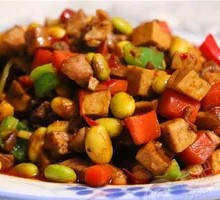 Fried Sauce with Edamame