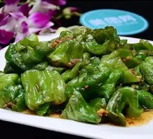 Braised Green Pepper with Tiger Stripes