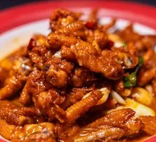Braised Chicken Feet with Tiger Skin