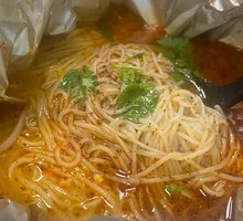 Aluminum-wrapped Scallops Rice Noodles