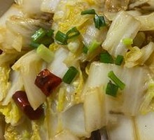 Fried Pork Crumbs with Napa Cabbage