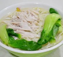 Old Chicken Rice Noodle Soup