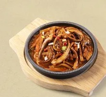 Spicy Squid on Hot Stone