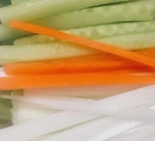 Scallion and Cucumber Strips
