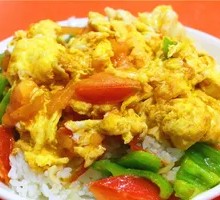 Tomato and Egg Rice Bowl
