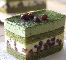 Matcha Red Bean Mousse