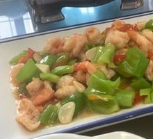 青椒炒虾仁